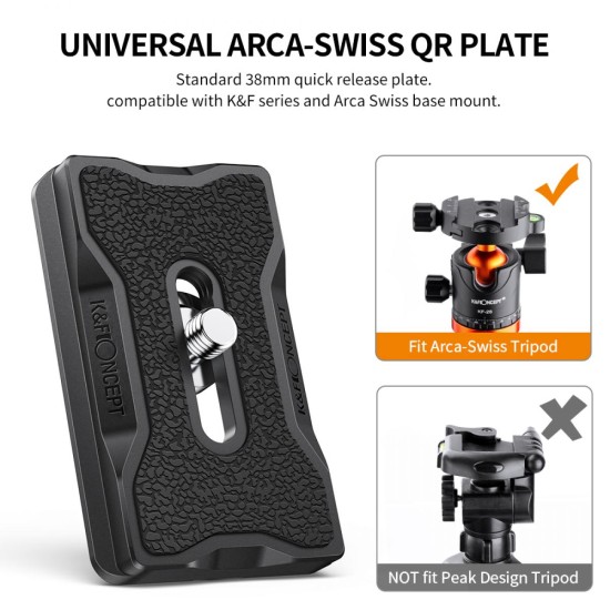 K&F Concept Aluminium Quick Release Plate K&F Concept Aluminium Quick Release Plate